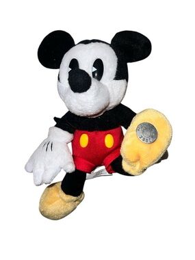 Vintage Pie-Eyed Mickey Mouse Millennium Plush Walt Disney World 2000